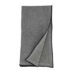 stonewashed stitched border 100% linen napkin, slate