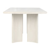 White square table on a white background