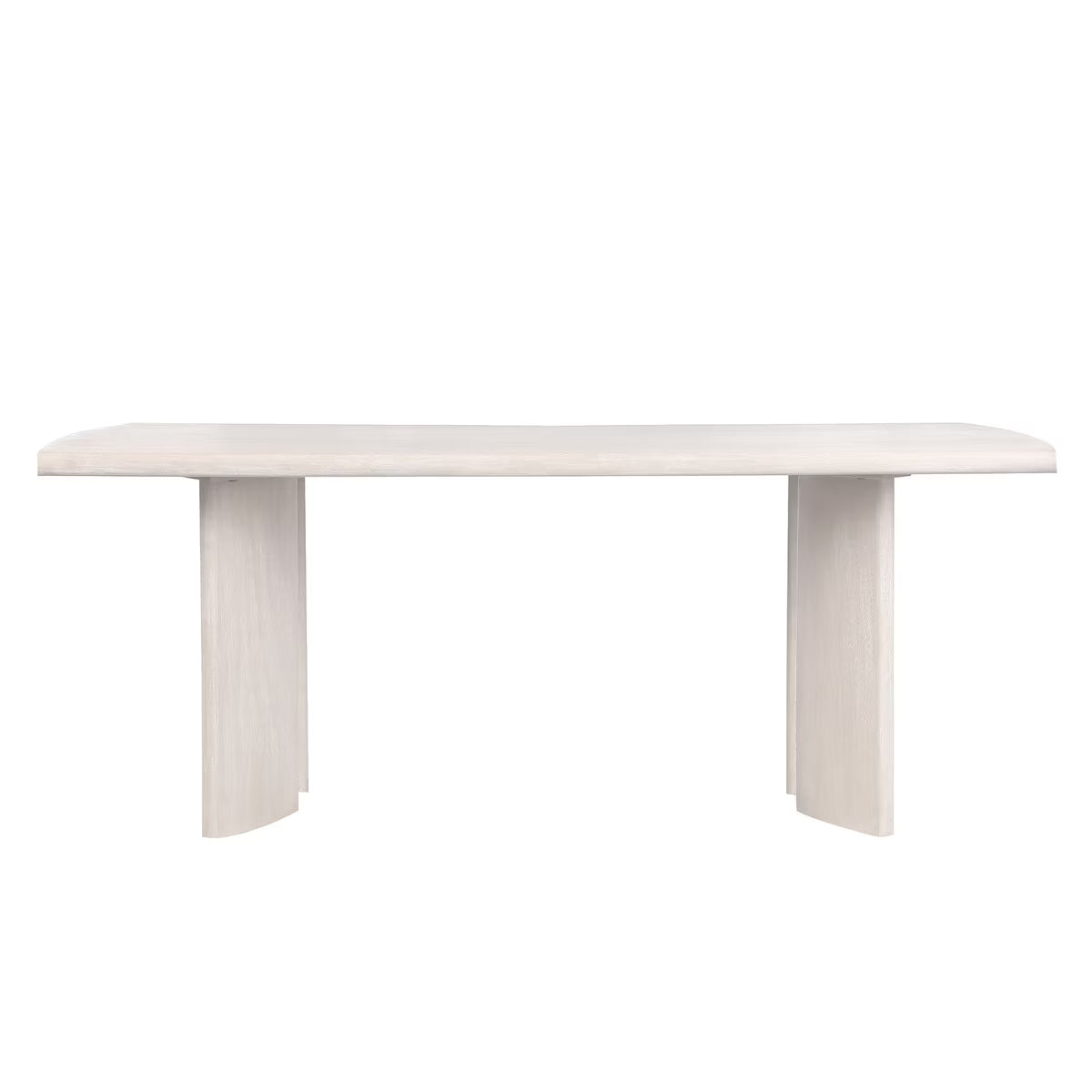 White dining table on a white background