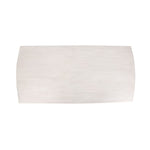 Rectangular white lampshade on a white background