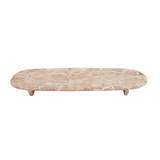 tan marble riser footed board