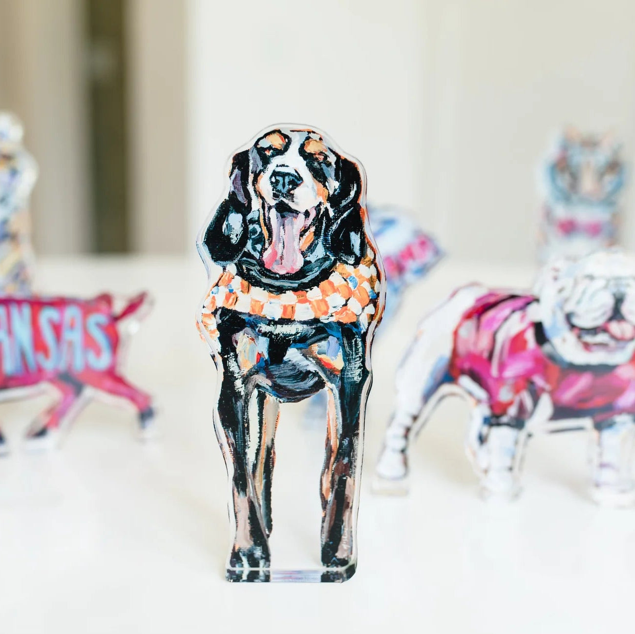 volunteer hound dog acrylic shelfie 