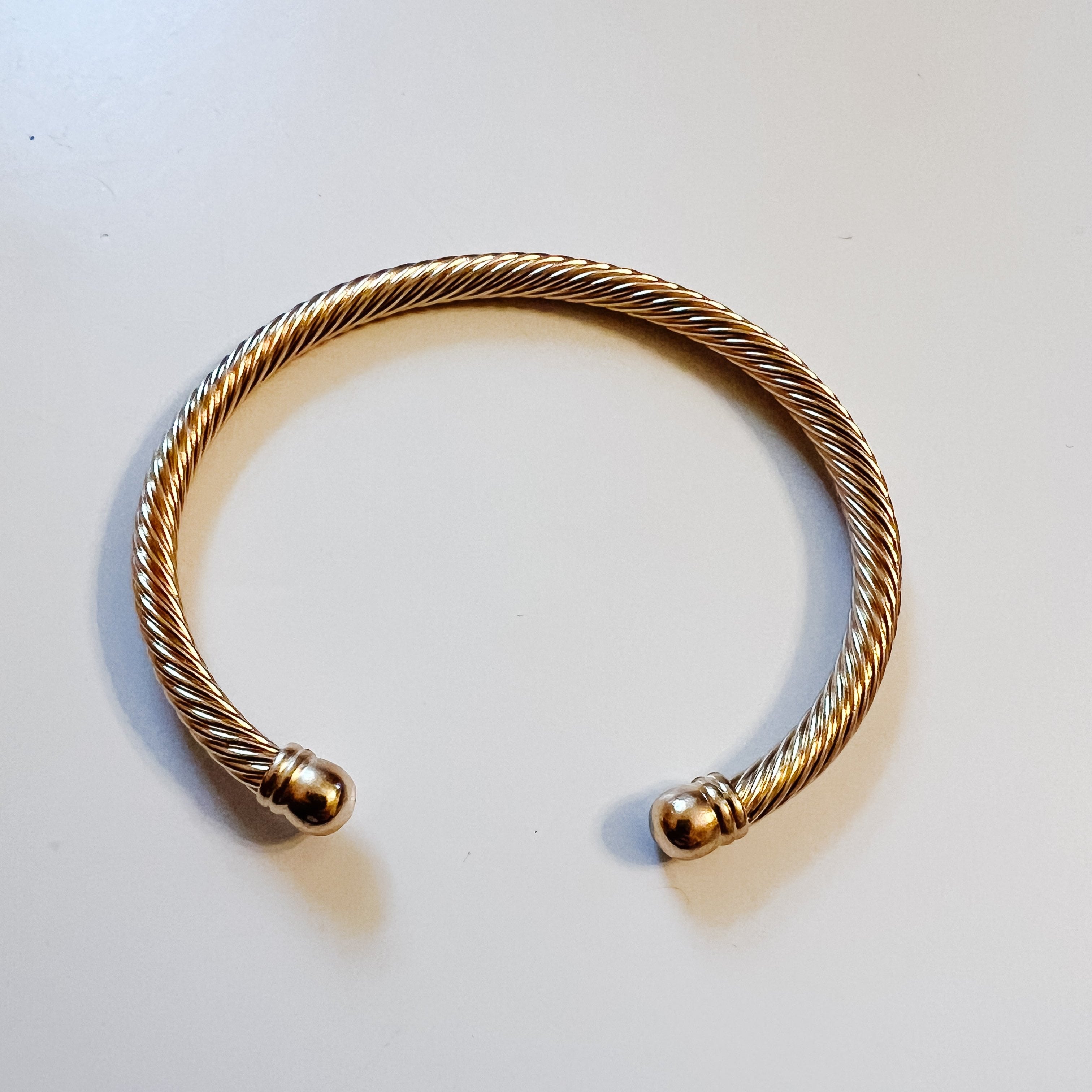 gold cable cuff