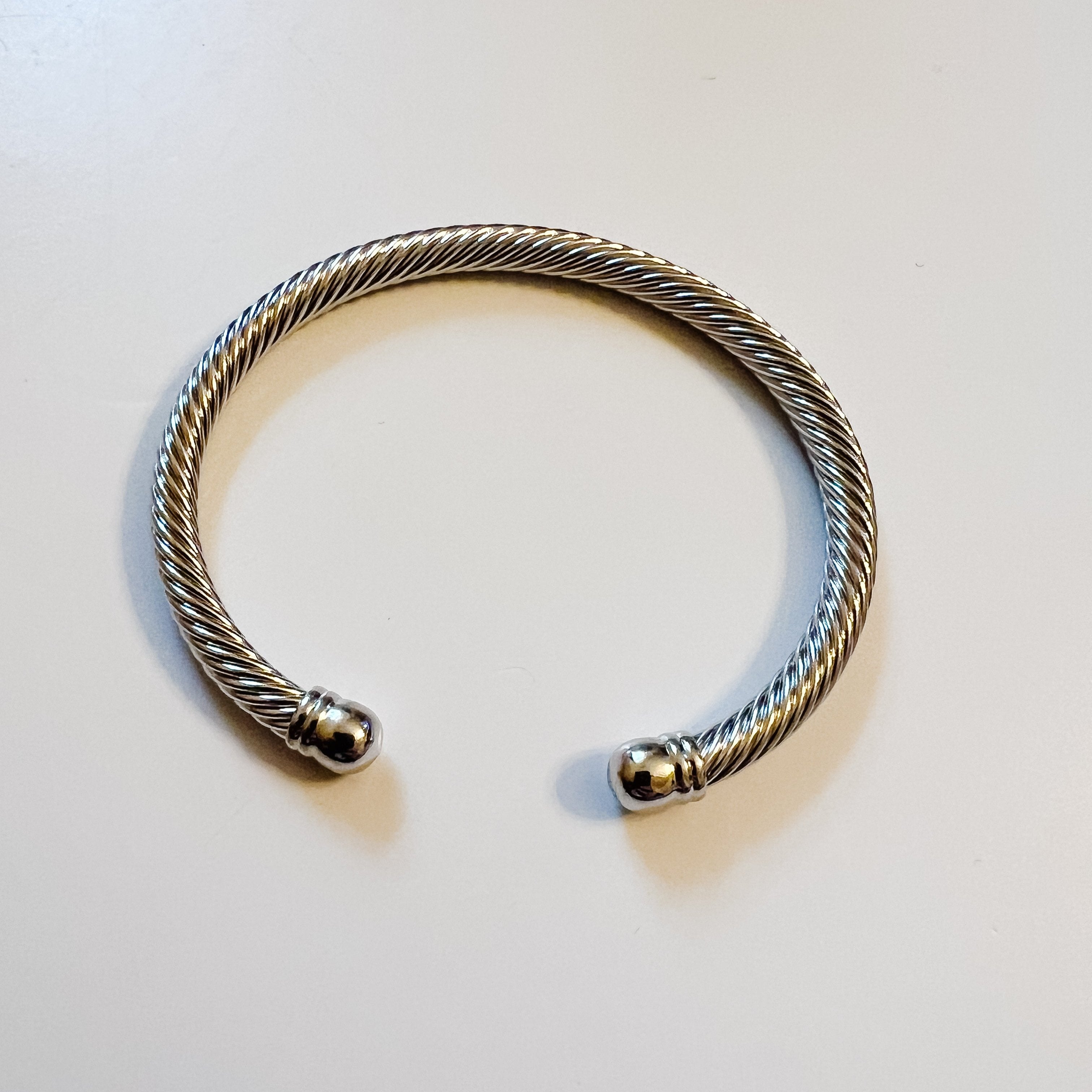 silver cable cuff