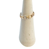 bold, chunky gold chain design ring