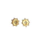 gold starburst earrings
