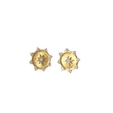 gold starburst earrings