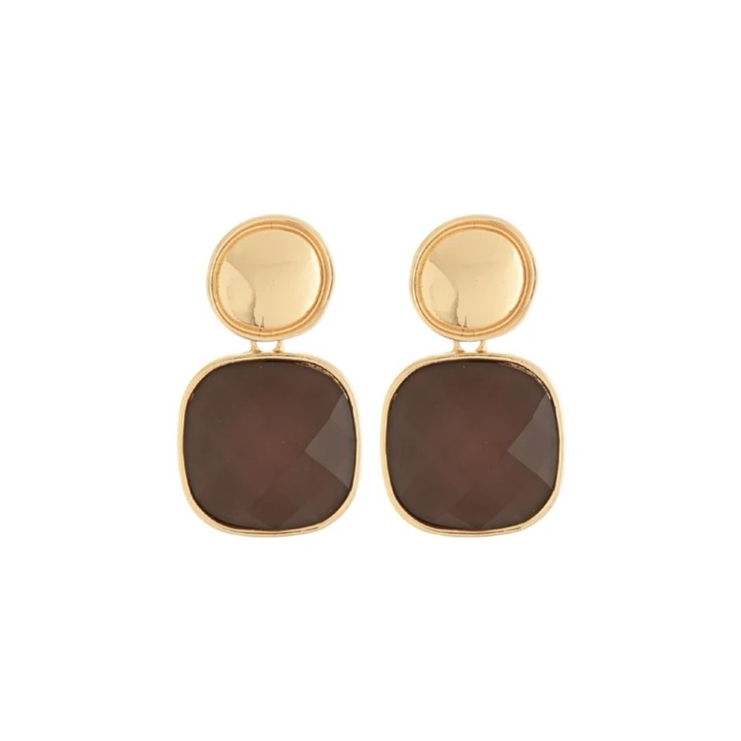 Earrings, Keller - Brown - Danshire Market and Design 