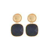 Earrings, Keller - Navy - Danshire Market and Design 
