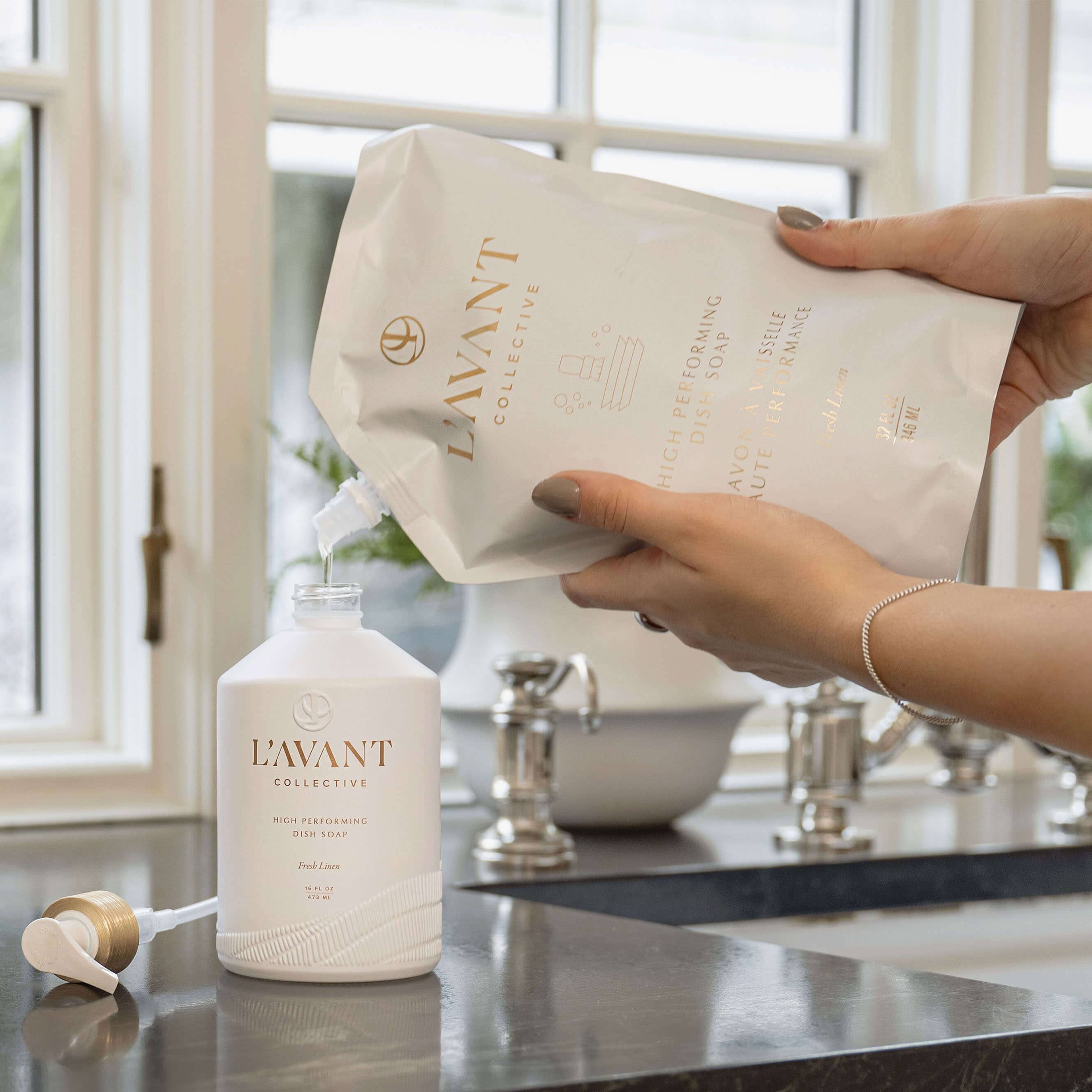 L'AVANT FRESH LINEN DISH SOAP REFILL