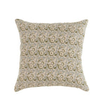 Decorative pillow with floral pattern on a white background