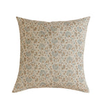 Decorative pillow with floral pattern on a white background