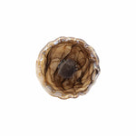 onda glass bowl with a textured interior on a white background