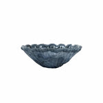 gray Onda glass bowl on a white background