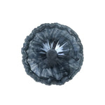 A round, dark gray onda glass bowl with a textured, starburst-like pattern and a scalloped rim, shown from a top-down perspective on a white background.