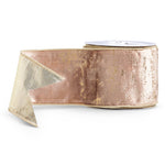 10 yards rose gold velvet ribbon