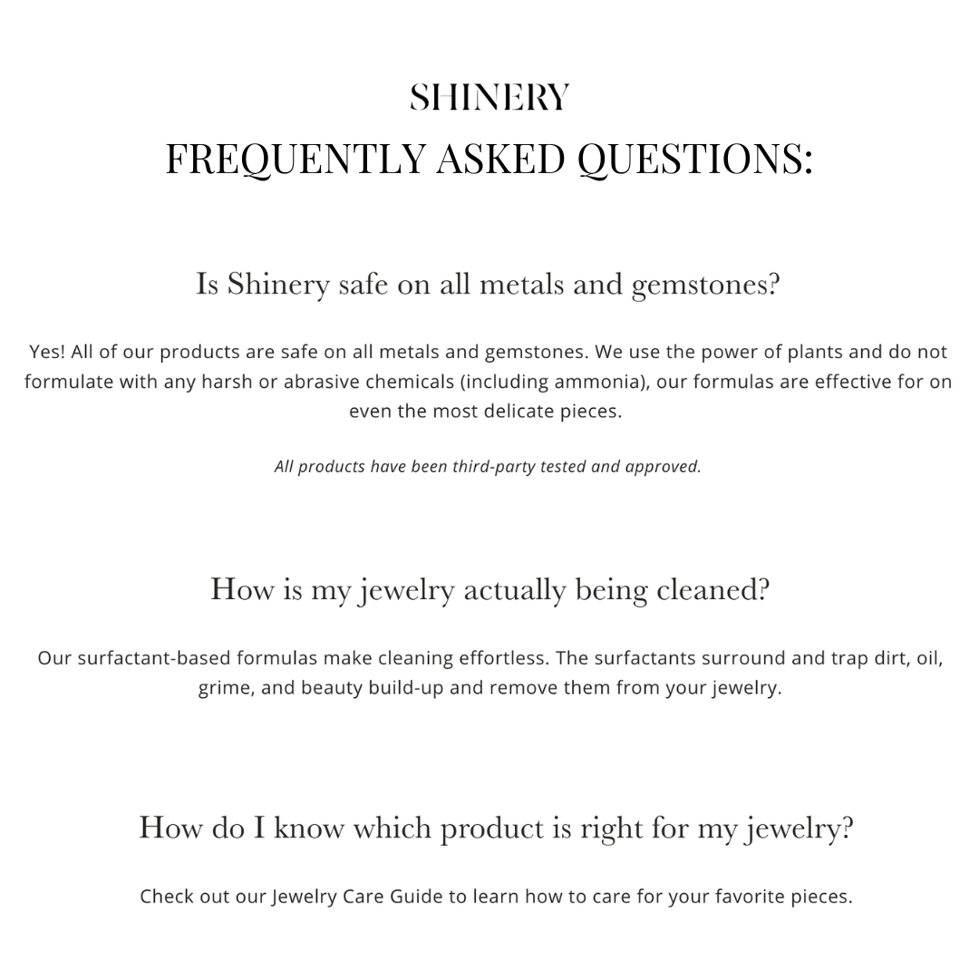 shinery frequently asked questions