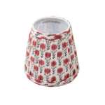 Floral-patterned lampshade with 'Maison Maison' branding on a white background