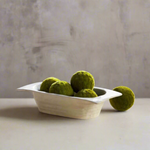 glazed stoneware dough bowl