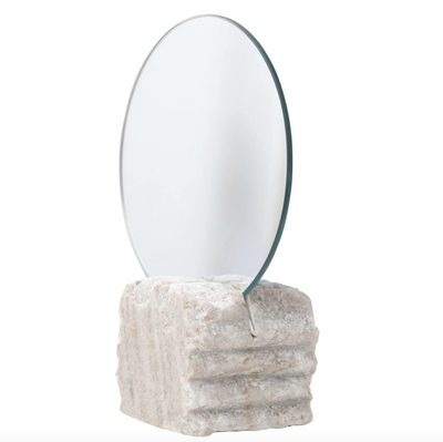 Blooming Mirror + Marble Base