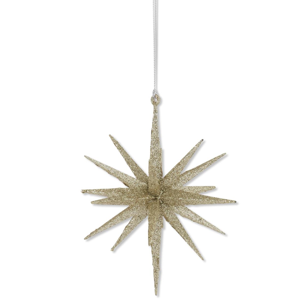 Ornament, Glitter Star - Small - Danshire Market and Design 