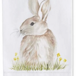 Hand Towel, Handpainted Bunny - Danshire Market and Design 