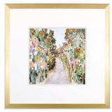 Print, Flower Garden Path