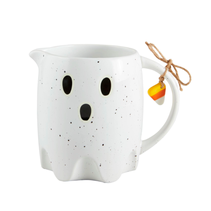glow in the dark ghost ceramic pitcher