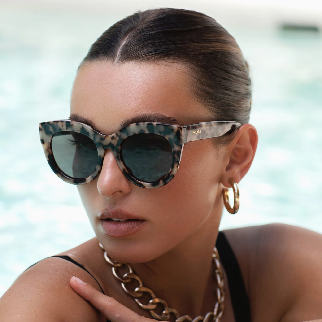 cat eye tortoise sunglasses