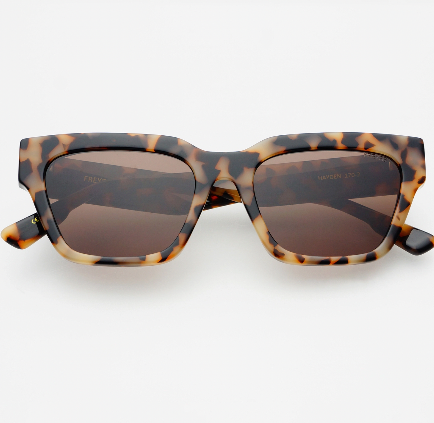 UNISEX TORTOISE RECTANGULAR SUNGLASSES