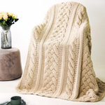 Super Soft Cable Knit Poly Microfiber Throw Blanket.