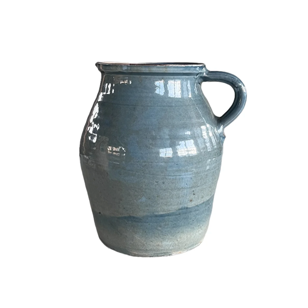 tall blue shades cottage crafted jug