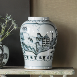 hand painted Jingdezhen vase with landscape scene