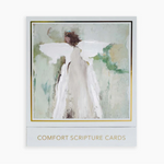 Pack of 'Comfort Scripture Cards' with an angelic design on a white background