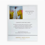 Anne Neilson Home comfort scripture card packaging with angel illustration and scripture text.