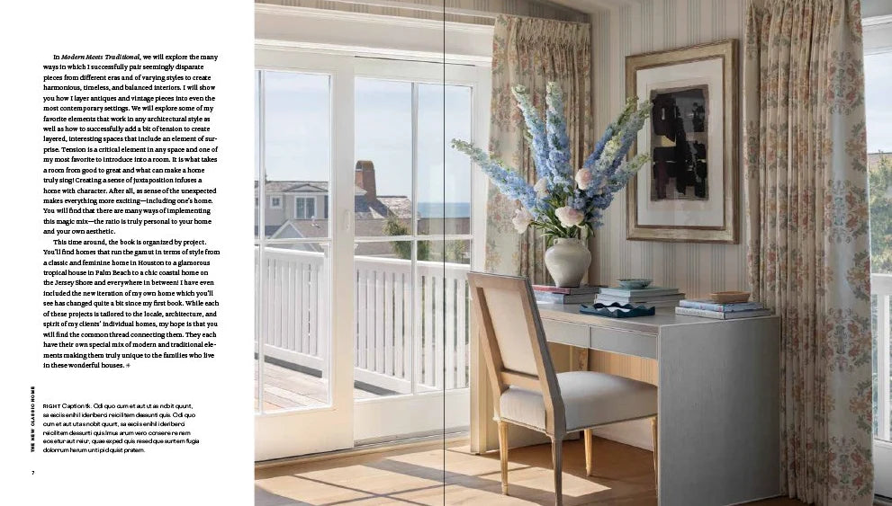 The New Classic Home Modern Meets Traditional Style Interior Design Hardcover Coffee Table Book 