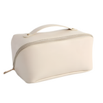 apricot simple portable cosmetic bag