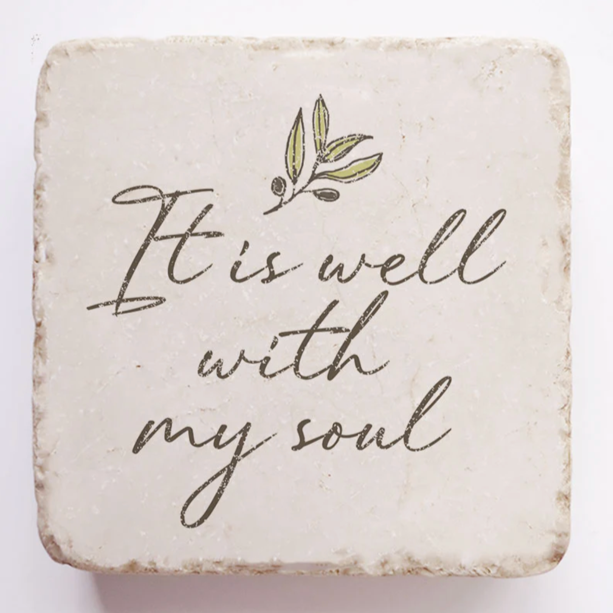 marble stone with religious scripture