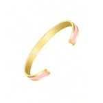 minimalist gold cuff bangle, Colorful Oil Drop
