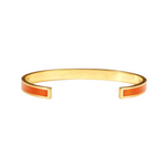 minimalist gold cuff bangle, Colorful Oil Drop, orange