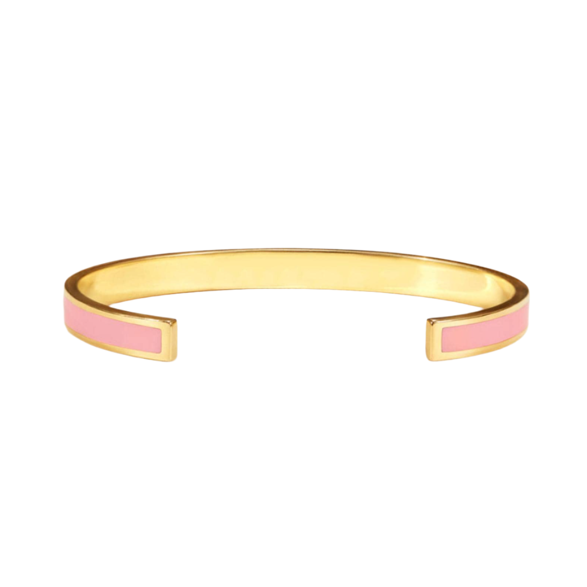 minimalist gold cuff bangle, Colorful Oil Drop, pink