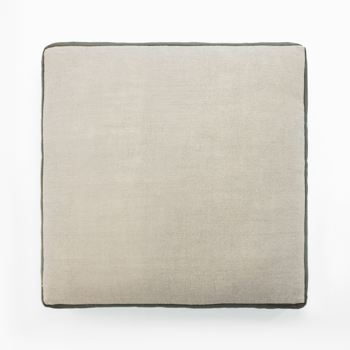 Beige cushion on a white background