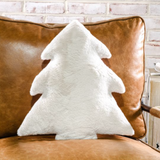 Christmas Tree Pillow - White