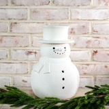 White Terracotta Snowman