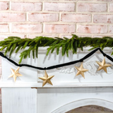 Star Velvet Garland - Green