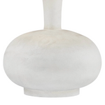 White textured vase on a white background