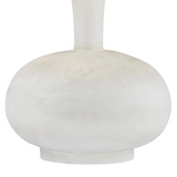 White textured vase on a white background