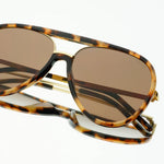  gold tortoise aviator sunglasses