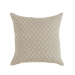Decorative pillow with geometric pattern on a white background