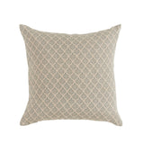 Decorative pillow with geometric pattern on a white background